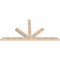 Ekena Millwork Saratoga Smooth Timber Gable Bracket, Douglas Fir, 108"W x 54"H x 3 1/2"D x 5 1/2"F, 12/12 Pitch GBW108X54X0406SAR00SDF - alternate 2